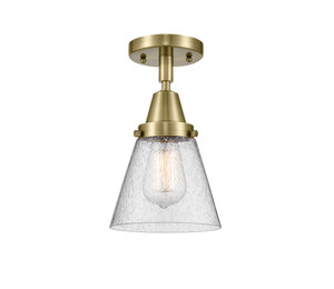 Cone - 1 Light - 6 inch - Antique Brass - Flush Mount (447-1C-AB-G64)