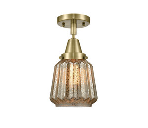 Chatham - 1 Light - 7 inch - Antique Brass - Flush Mount (447-1C-AB-G146)