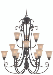 Barrett Place 12 Light Chandelier In Mocha Bronze (24212-MB)
