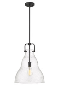 Haverhill - 1 Light - 14 inch - Matte Black - Stem hung - Pendant (494-1S-BK-G594-14-LED)
