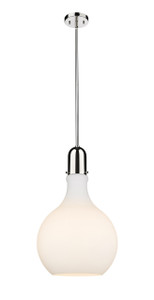 Amherst - 1 Light - 14 inch - Polished Nickel - Stem hung - Pendant (492-1S-PN-G581-14)