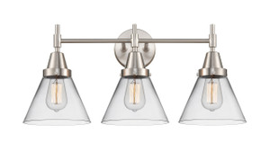 Cone - 3 Light - 26 inch - Satin Nickel - Bath Vanity Light (447-3W-SN-G42)