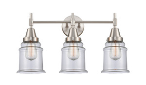 Canton - 3 Light - 24 inch - Satin Nickel - Bath Vanity Light (447-3W-SN-G182-LED)