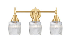 Colton - 3 Light - 24 inch - Satin Gold - Bath Vanity Light (447-3W-SG-G302-LED)