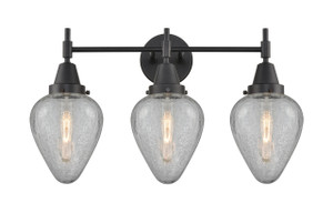 Geneseo - 3 Light - 25 inch - Matte Black - Bath Vanity Light (447-3W-BK-G165-LED)