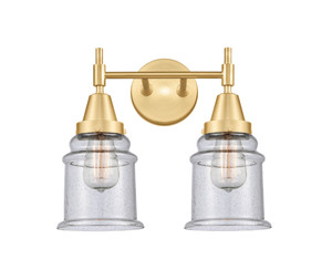 Canton - 2 Light - 15 inch - Satin Gold - Bath Vanity Light (447-2W-SG-G184)