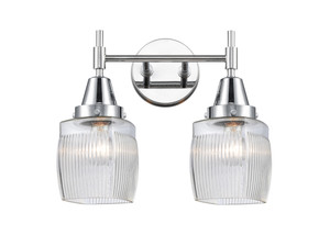 Colton - 2 Light - 15 inch - Polished Chrome - Bath Vanity Light (447-2W-PC-G302-LED)