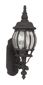 French Style 1 Light Small Outdoor Wall Lantern in Textured Black (Z320-TB)