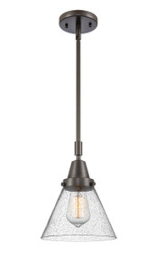 Cone - 1 Light - 8 inch - Oil Rubbed Bronze - Mini Pendant (447-1S-OB-G44-LED)