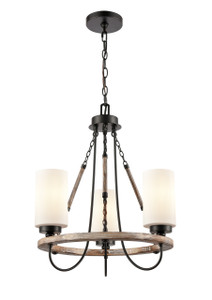 Paladin - 3 Light - 19 inch - Matte Black - Chain Hung - Mini Chandelier (442-3CR-BK-G4421) Paladin - 3 Light - 19 inch - Matte Black - Chain Hung - Mini Chandelier (442-3CR-BK-G4421)