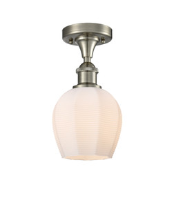 Norfolk - 1 Light - 6 inch - Brushed Satin Nickel - Semi-Flush Mount (516-1C-SN-G461-6)