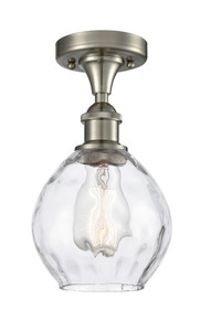 Waverly - 1 Light - 6 inch - Brushed Satin Nickel - Semi-Flush Mount (516-1C-SN-G362)
