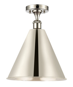 Berkshire - 1 Light - 16 inch - Polished Nickel - Semi-Flush Mount (516-1C-PN-MBC-16-PN-LED)