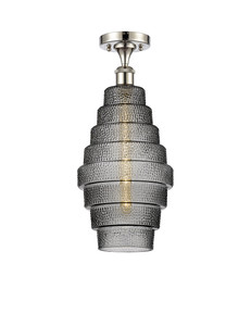 Cascade - 1 Light - 8 inch - Polished Nickel - Semi-Flush Mount (516-1C-PN-G673-8-LED)