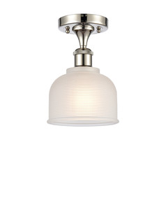 Dayton - 1 Light - 6 inch - Polished Nickel - Semi-Flush Mount (516-1C-PN-G411-LED)