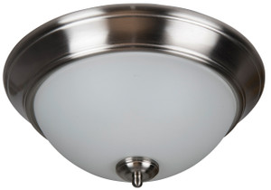 Pro Builder 3 Light 15" Flushmount In Brushed Polished Nickel (XP15BNK-3W)