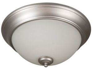 Pro Builder 3 Light 15" Flushmount In Brushed Satin Nickel (XP15BN-3W)
