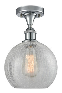 Athens - 1 Light - 8 inch - Polished Chrome - Semi-Flush Mount (516-1C-PC-G125-8-LED)