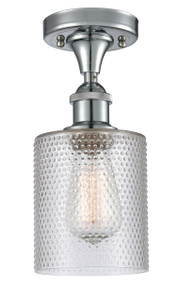 Cobbleskill - 1 Light - 5 inch - Polished Chrome - Semi-Flush Mount (516-1C-PC-G112-LED)