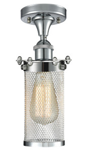 Bleecker - 1 Light - 4 inch - Polished Chrome - Flush Mount (516-1C-PC-CE219-LED)