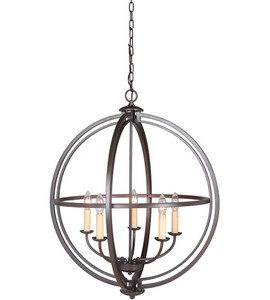 Berkeley 5 Light Foyer in Espresso (40135-ESP)