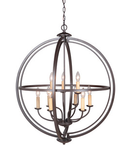 Berkeley 9 Light Foyer in Espresso (40139-ESP)