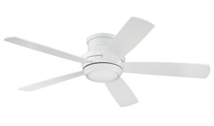 Tempo Hugger 52" 5-Blade Ceiling Fan in White w/ White Blades; Light Kit Included (optional) (TMPH52W5) Tempo Hugger 52" 5-Blade Ceiling Fan in White w/ White Blades; Light Kit Included (optional) (TMPH52W5)