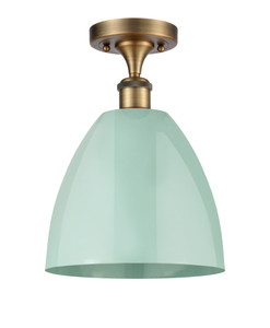 Plymouth - 1 Light - 9 inch - Brushed Brass - Semi-Flush Mount (516-1C-BB-MBD-9-SF)