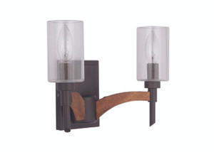 Tahoe 2 Light Vanity In Espresso/Whiskey Barrel (40302-ESPWB)