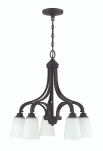 Grace 5 Light Down Chandelier in Espresso (41915-ESP) Grace 5 Light Down Chandelier in Espresso (41915-ESP)