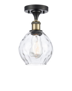 Waverly - 1 Light - 6 inch - Black Antique Brass - Semi-Flush Mount (516-1C-BAB-G362-LED)