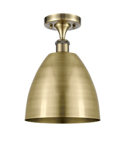 Bristol - 1 Light - 9 inch - Antique Brass - Semi-Flush Mount (516-1C-AB-MBD-9-AB)