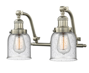 Bell - 2 Light - 18 inch - Brushed Satin Nickel - Bath Vanity Light (515-2W-SN-G54)