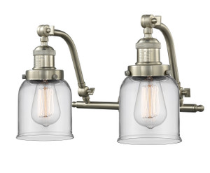 Bell - 2 Light - 18 inch - Brushed Satin Nickel - Bath Vanity Light (515-2W-SN-G52-LED)