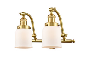 Bell - 2 Light - 18 inch - Satin Gold - Bath Vanity Light (515-2W-SG-G51)