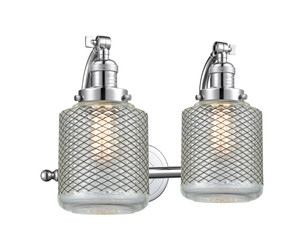 Stanton - 2 Light - 18 inch - Polished Chrome - Bath Vanity Light (515-2W-PC-G262)