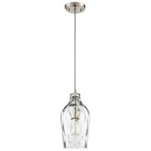 6.63" 1 Light Mini Pendant in Brushed Polished Nickel (P725BNK1)