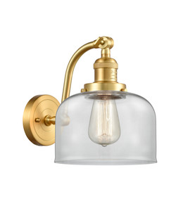 Bell - 1 Light - 8 inch - Satin Gold - Sconce (515-1W-SG-G72-LED)