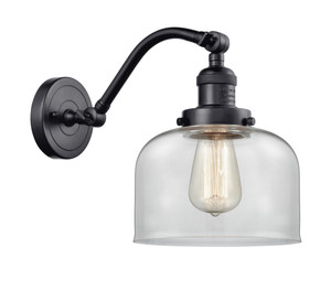 Bell - 1 Light - 8 inch - Matte Black - Sconce (515-1W-BK-G72-LED)