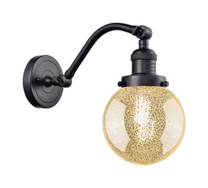 Beacon - 1 Light - 6 inch - Matte Black - Sconce (515-1W-BK-G208-6)