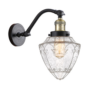 Bullet - 1 Light - 7 inch - Black Antique Brass - Sconce (515-1W-BAB-G664-7-LED)