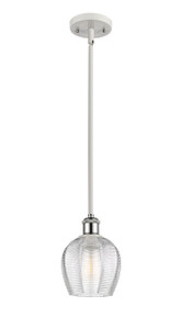 Norfolk - 1 Light - 6 inch - White Polished Chrome - Mini Pendant (516-1S-WPC-G462-6-LED)
