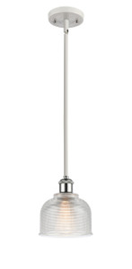 Dayton - 1 Light - 6 inch - White Polished Chrome - Mini Pendant (516-1S-WPC-G412-LED)