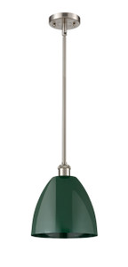 Plymouth - 1 Light - 9 inch - Brushed Satin Nickel - Pendant (516-1S-SN-MBD-9-GR-LED)
