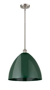 Plymouth - 1 Light - 16 inch - Brushed Satin Nickel - Pendant (516-1S-SN-MBD-16-GR-LED)