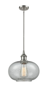 Gorham - 1 Light - 10 inch - Brushed Satin Nickel - Mini Pendant (516-1S-SN-G247-LED)