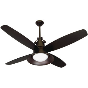 52" Outdoor Union Ceiling Fan in Oiled Bronze Gilded (UN52OBG4-LED)