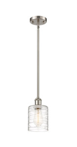 Cobbleskill - 1 Light - 5 inch - Brushed Satin Nickel - Mini Pendant (516-1S-SN-G1113-LED)