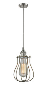 Muselet - 1 Light - 6 inch - Brushed Satin Nickel - Mini Pendant (516-1S-SN-CE513-LED)