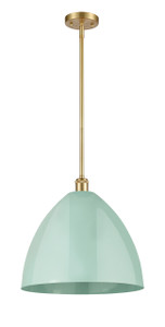 Plymouth - 1 Light - 16 inch - Satin Gold - Pendant (516-1S-SG-MBD-16-SF-LED)